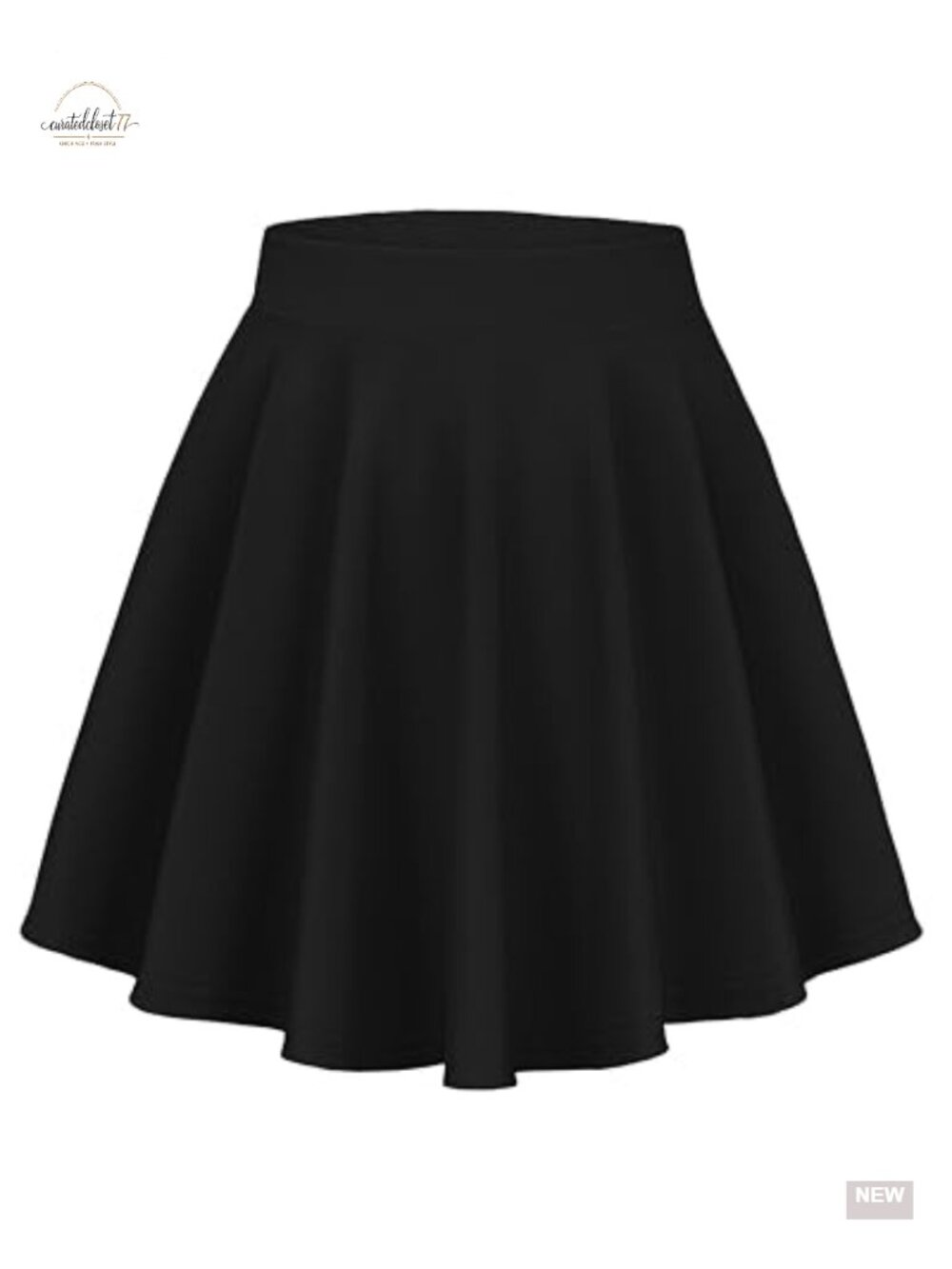 Women's Pleated Mini Skirt High Waisted Flowy Polyester A-Line Casual